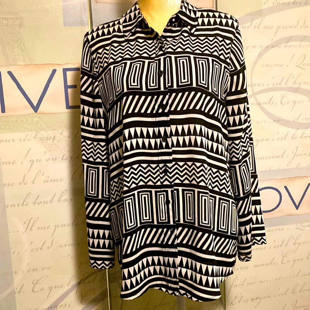 Alfani Blouse SZ 10 Long Sleeve